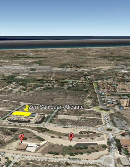 Plano de ubicación de Zen San Juan Alicante